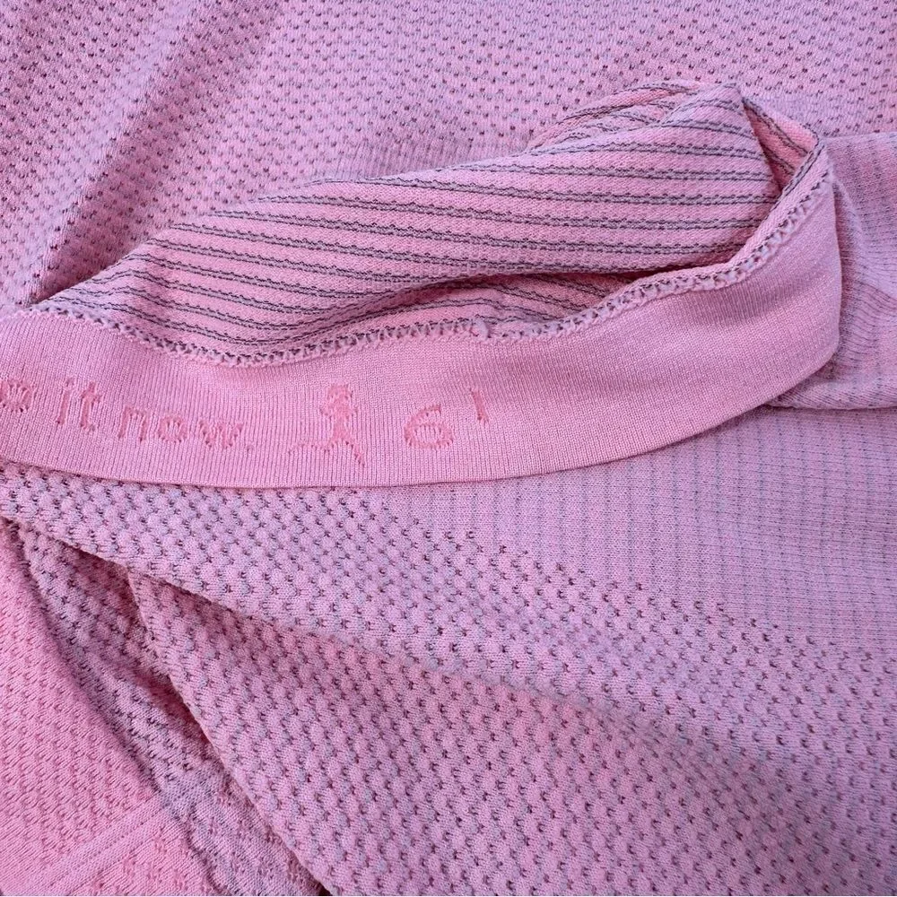 LULULEMON Swiftly Tech Neon Coral Longsleeve sz 6